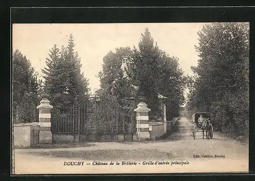 AK Douchy, Château de la Brûlerie, Grille d`entrée principale