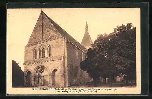 AK Bellegarde, Eglise remarquable par son portique romano-byzantin
