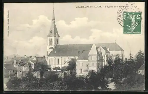 AK Chatillon-sur-Loire, L`Eglise et le Presbytere