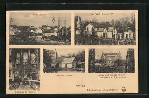 AK Tavers, Intérieur de l`Église, Les Eaux Bleues, La Forêt & Les Chalets