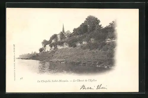 AK La Chapelle Saint Mesmin, Le Chevet de l`Église