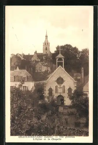 AK Chateaurenard, Vue generale L`Eglise et la Chapelle