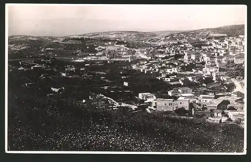 Fotografie Ansicht Nazareth, Panorama der Stadt