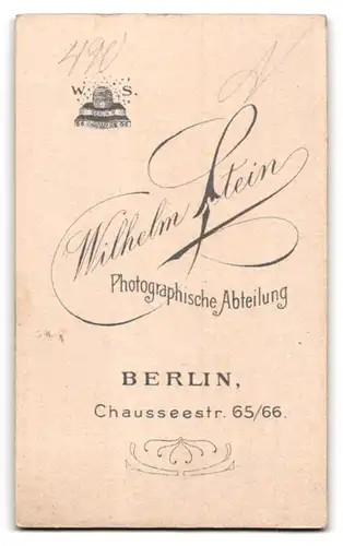 Fotografie Wilhelm Stein, Berlin, Portrait älterer Herr im Anzug mit Fliege und Vollbart