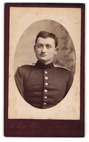 Fotografie Ludwig Heiss, Ingolstadt, Deutscher Soldat in Uniform