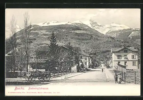 AK Buchs, Blick in die Bahnhofstrasse