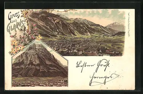 Lithographie Glarus, Gesamtansicht