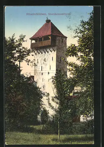 AK Rheinfelden, Blick nach dem Storchennestturm