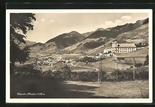 AK Disentis, Blick aufs Dorf