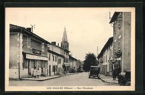 AK Les Halles, Rue Principale, Strassenpartie