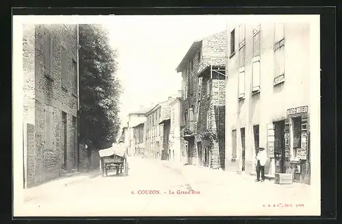 AK Couzon, La Grande Rue