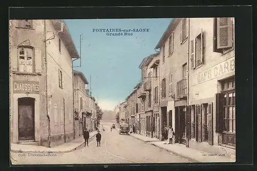 AK Fontaines-sur-Saone, Grande Rue