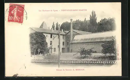 AK Fontaines-Saint-Martin, Usines de Soieries A. Bernaix