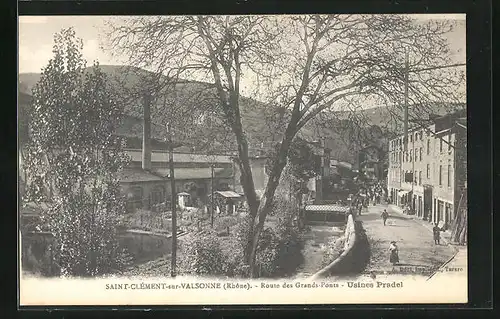 AK Saint-Clément-sur-Valsonne, Route des Grands-Ponts