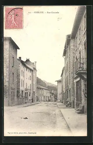 AK Cublize, Rue Centrale