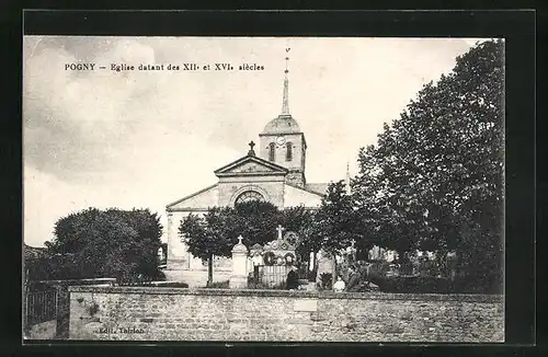 AK Pogny, Eglise datant des XIIe et XVIe siècles