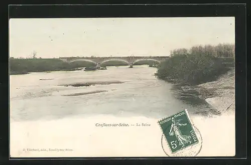 AK Conflans-sur-Seine, La Seine