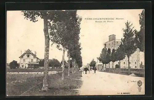 AK Fère-Champenoise, Route de Paris