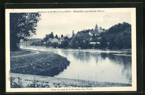 AK Marcilly-sur-Seine, Panorama