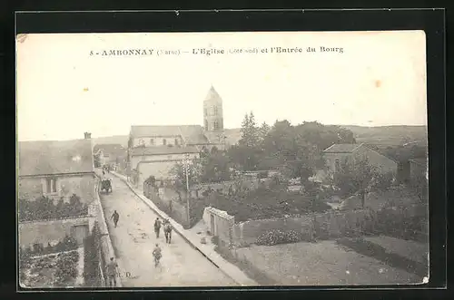 AK Ambonnay, L`Eglise et l`Entree du Bourg