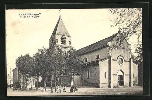 AK Mareuil-sur-Ay, Place de l`Eglise
