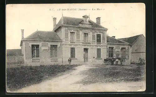 AK Aulnay-sur-Marne, La Mairie