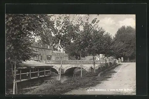 AK Sainte-Menehould, L`Aisne au Pont de Pierre