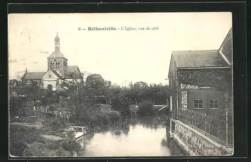 AK Bétheniville, L`Eglise, vue de côté