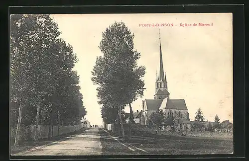 AK Port-à-Binson, Église de Mareuil