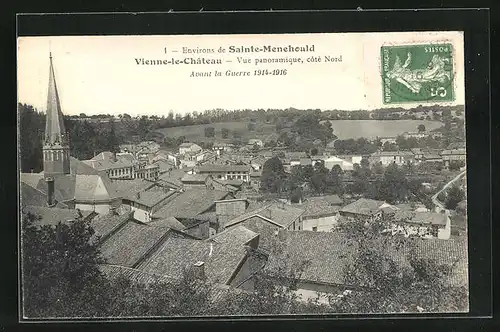 AK Vienne-le-Château, Vue panoramique