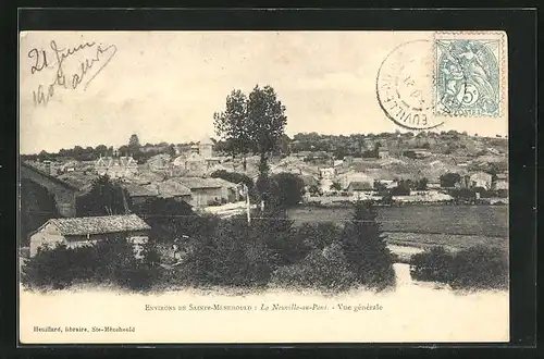 AK Neuville-au-Pont, Vue générale