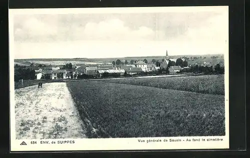 AK Souain, Vue générale, au fond le cimentière