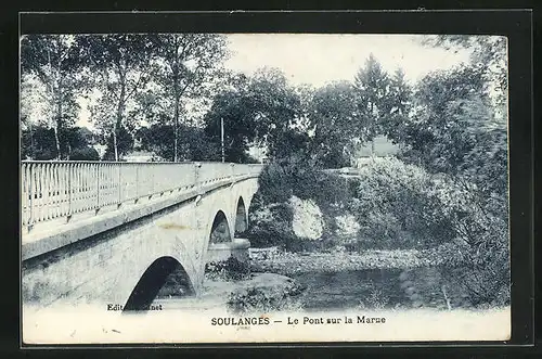 AK Soulanges, Le Pont sur la Marne