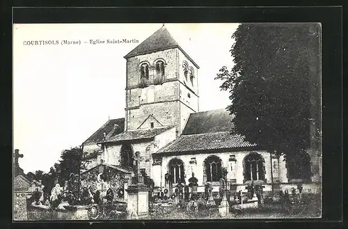 AK Courtisols, Eglise Saint-Martin