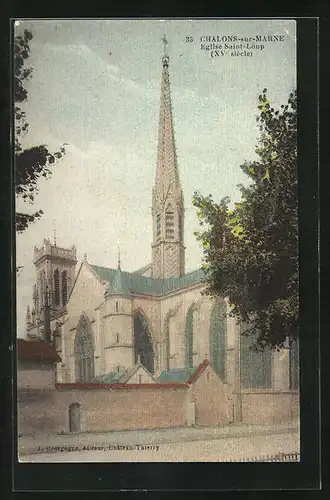 AK Chalons-sur-Marne, Eglise Saint-Loup
