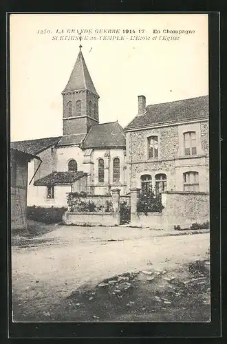 AK St. Etienne-au-Temple, Schule und Kirche