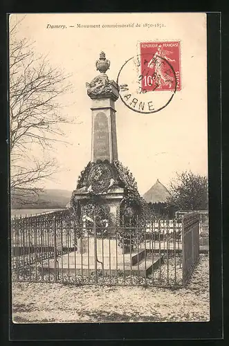 AK Damery, Monument commémoratif