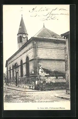AK Chalons-sur-Marne, Eglise Sainte-Pudentienne
