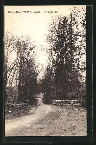 AK Orbais-l`Abbaye, L`allée du Pont