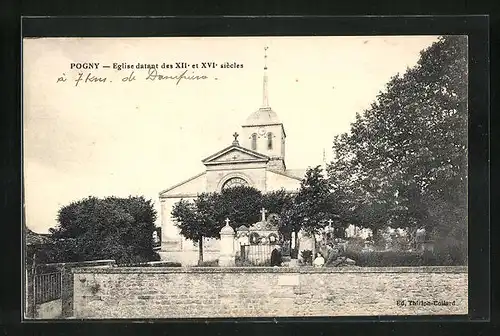 AK Pogny, Eglise datant des XII et XVI siècles