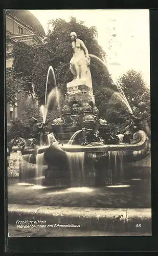 AK Frankfurt, Märchenbrunnen am Schauspielhaus