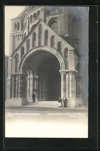 AK München, Portal der St. Rupertuskirche, Kiliansplatz