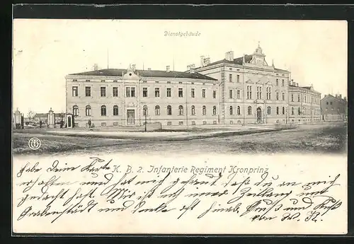 AK München-Schwabing, Dienstgebäude vom K. B. 2. Infanterie Regiment Kronprinz