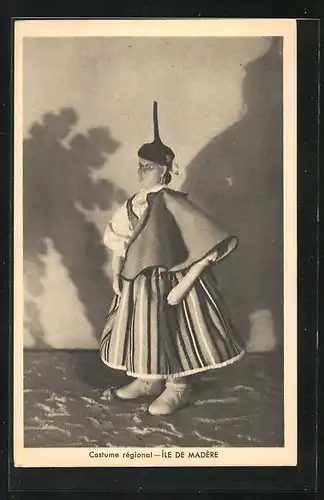 AK Costume régional - Île de Madére, Puppe