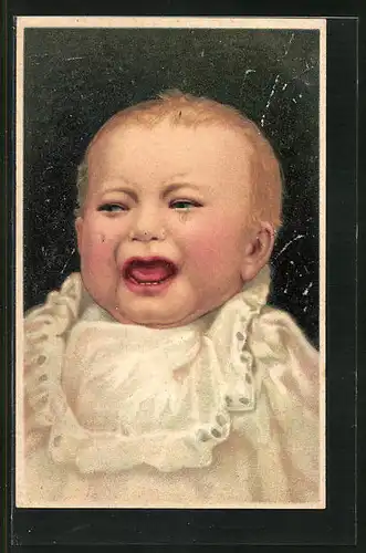 AK Bildnis eines schreienden Babys