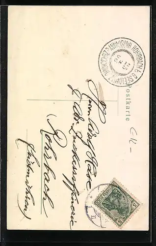 AK Düsseldorf, Hotel Germania, Strassenansicht