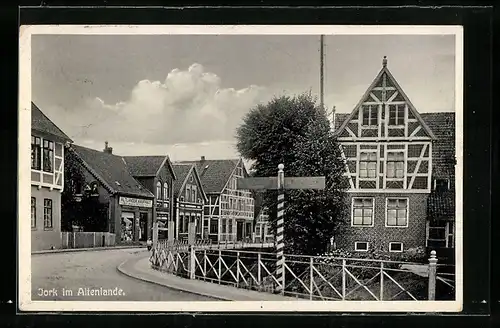 AK Jork, Altländer Kaufhaus, Strasse