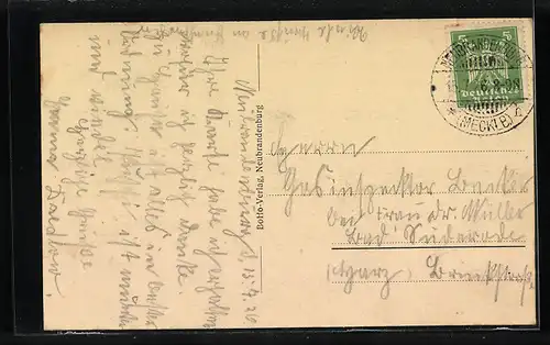 AK Neubrandenburg, Blick zum Treptower Tor