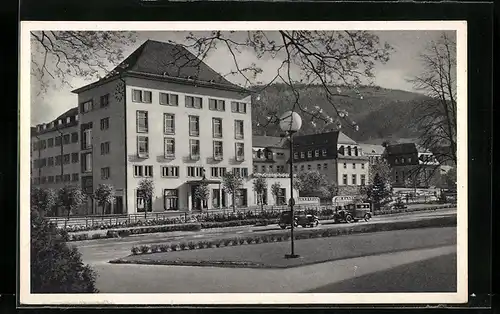 AK Oberschlema, Ansicht vom Kurhotel und Kurhaus