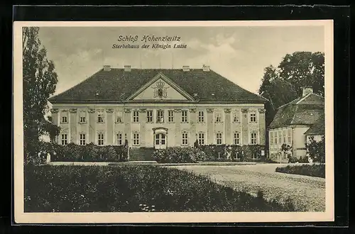 AK Hohenzieritz, Blick zum Schloss, Sterbehaus der Königin Luise